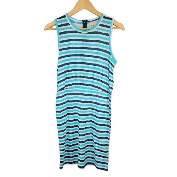 Michael Kors Teal Ikat Sleeveless Mini Dress - Picture 5 of 12